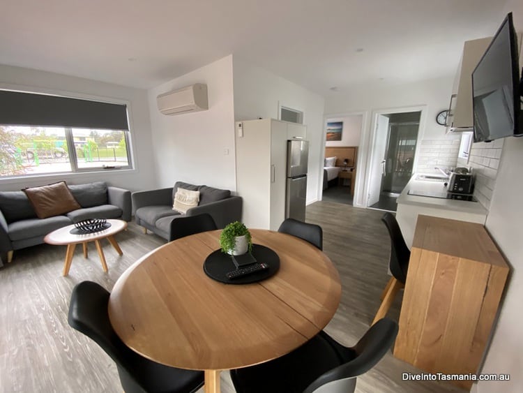 NRMA St Helens Waterfront Holiday Park inside park cabin