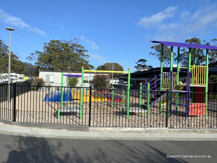 NRMA St Helens playground and jumping pillow