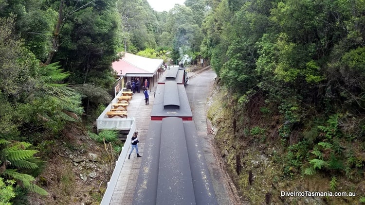 west coast wilderness railway above