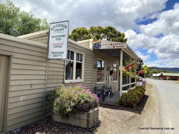Possum Shed Cafe outside Westerway Tasmania