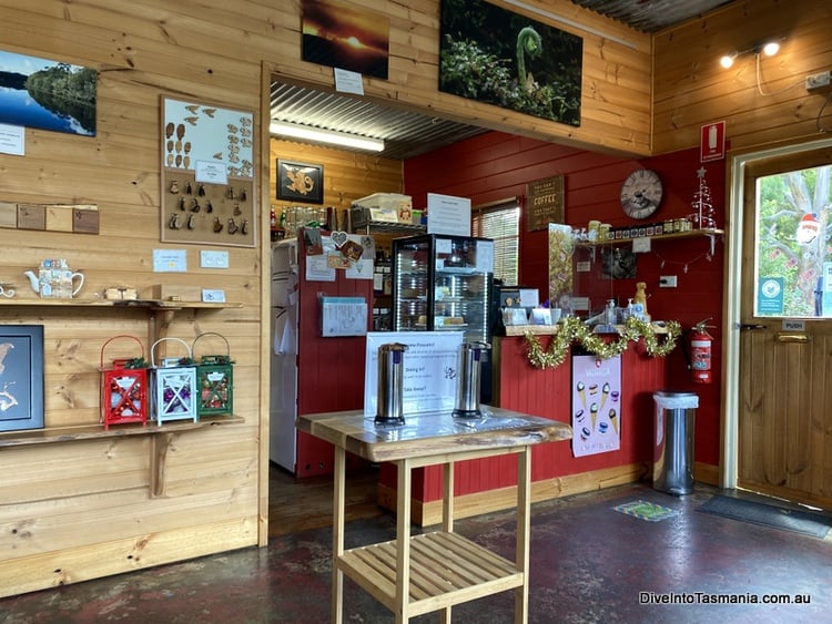 Possum Shed Cafe inside westerway